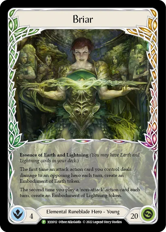 Briar XXX012 - Organized Play Support - Tales of Aria Briar 2022 - Flesh and blood card