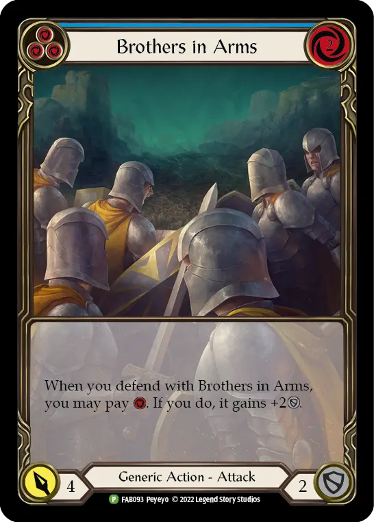 Brothers in Arms BLUE FAB093-RF - Road to Nationals - 2022 - Flesh and blood card