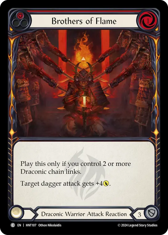 Brothers of Flame RED HNT107 - The Hunted - Flesh and blood card