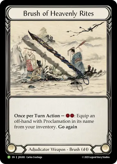 Brush of Heavenly Rites JDG083 - Judge Pack - Season 10 - Flesh and blood card