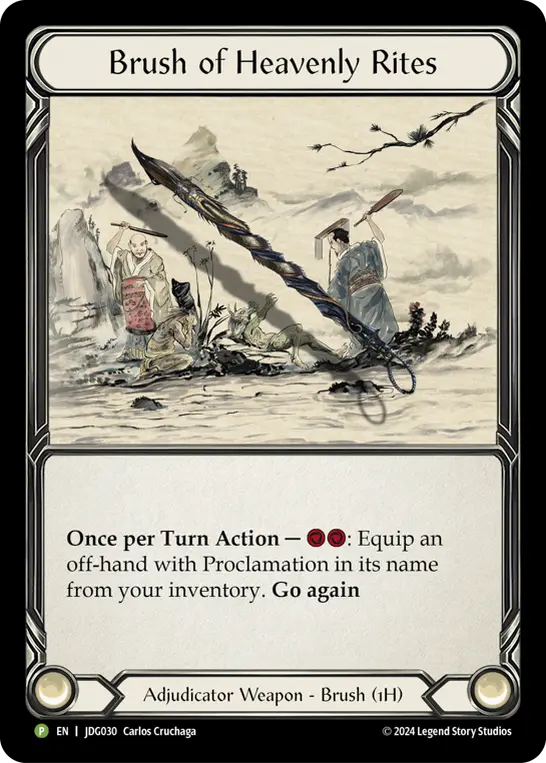 Brush of Heavens Rites JDG030-CF - Judge Pack - Season 5 - Flesh and blood card