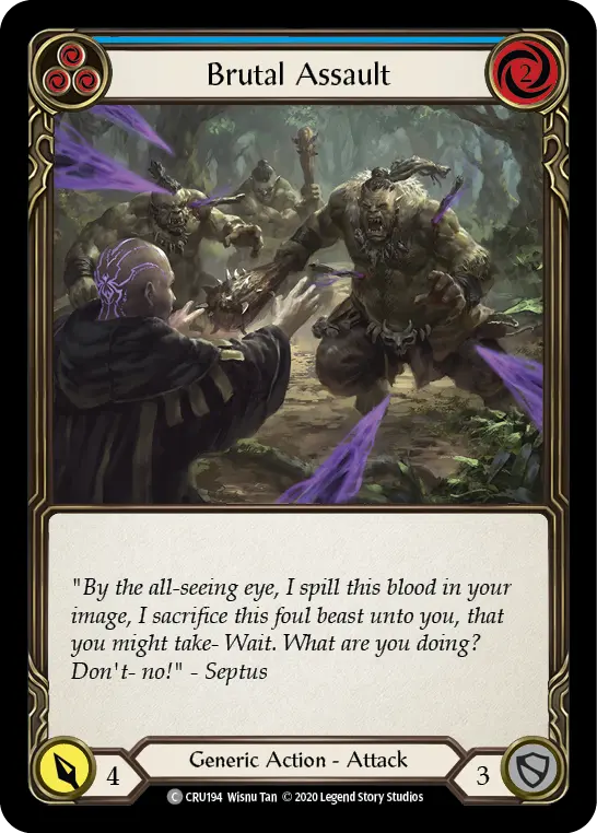 Brutal Assault BLUE I-CRU194 - Ira Welcome Deck (2020) - Flesh and blood card