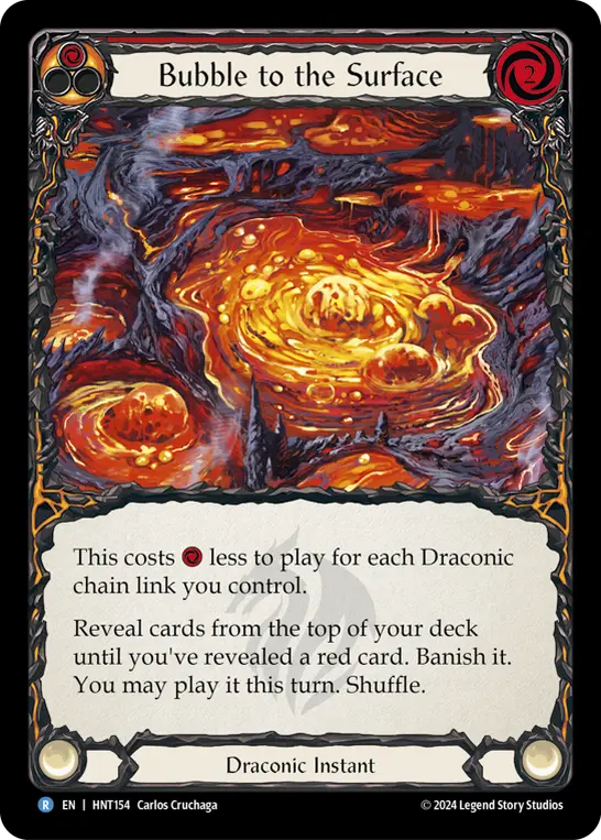 Bubble to the Surface RED HNT154 - The Hunted - Flesh and blood card
