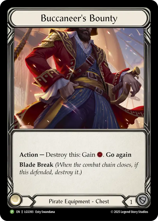 Buccaneer's Bounty LGS393-CF - Pre-release - High Seas - Flesh and blood card