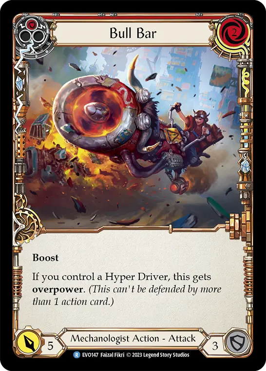 Bull Bar RED EVO147 - Bright Lights - Flesh and blood card