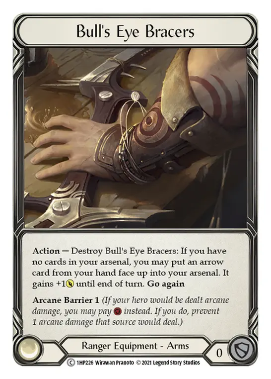 Bull's Eye Bracers 1HP226 - History Pack 1 - Flesh and blood card