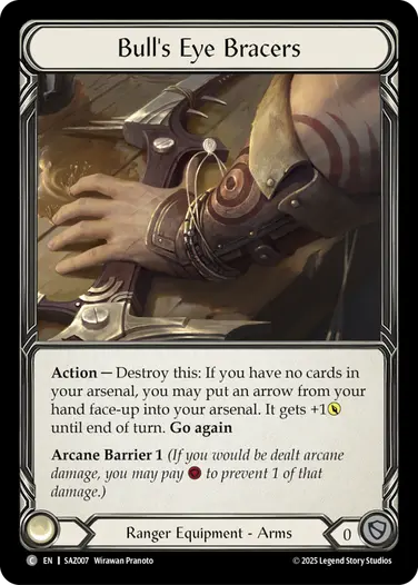 Bull's Eye Bracers SAZ007 - Silver Age Chapter 2 - Azalea - Flesh and blood card
