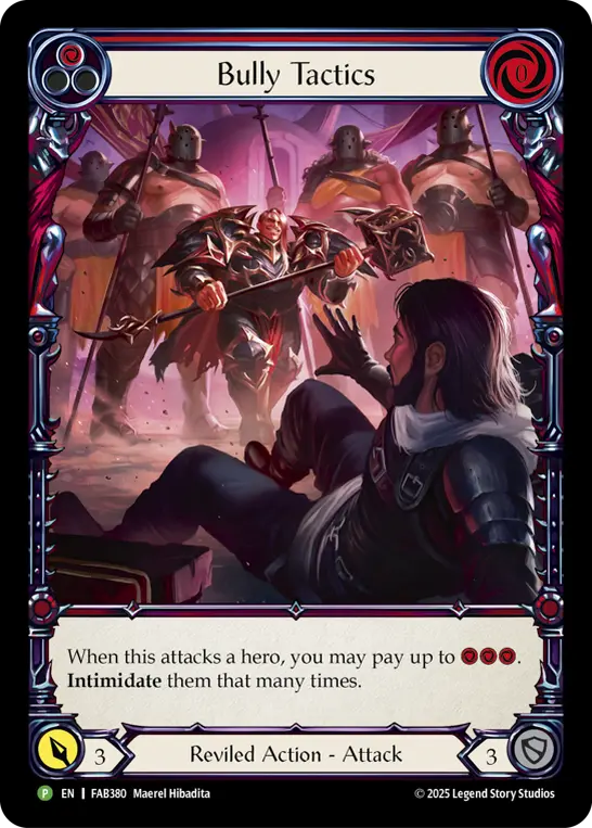 Bully Tactics RED FAB380-CF - Calling - Super Slam - Flesh and blood card