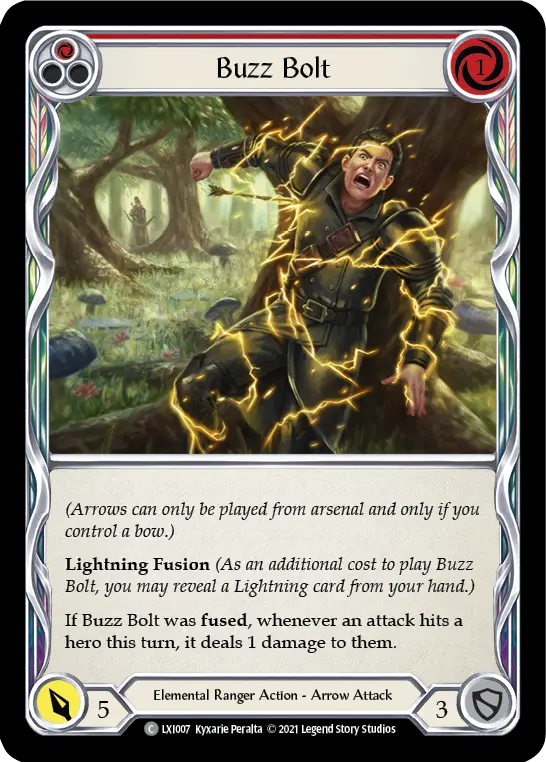 Buzz Bolt RED LXI007 - Lexi - Blitz Deck - Flesh and blood card