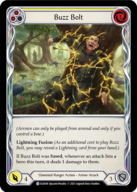 Buzz Bolt YELLOW ELE048 - Tales of Aria - Flesh and blood card