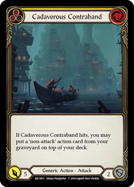 Cadaverous Contraband YELLOW ARC180 - Arcane Rising - Flesh and blood card