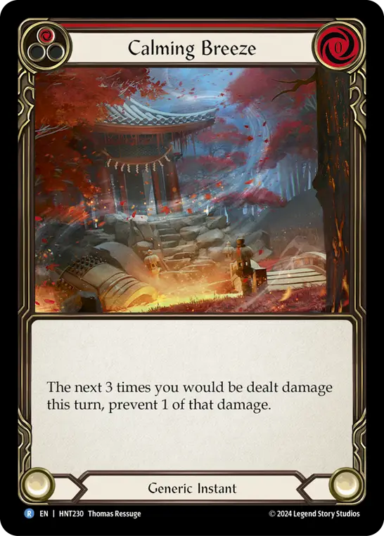 Calming Breeze RED HNT230 - The Hunted - Flesh and blood card