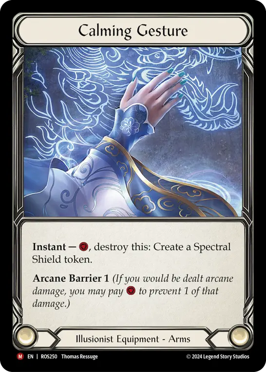 Calming Gesture ROS250 - Rosetta - Flesh and blood card