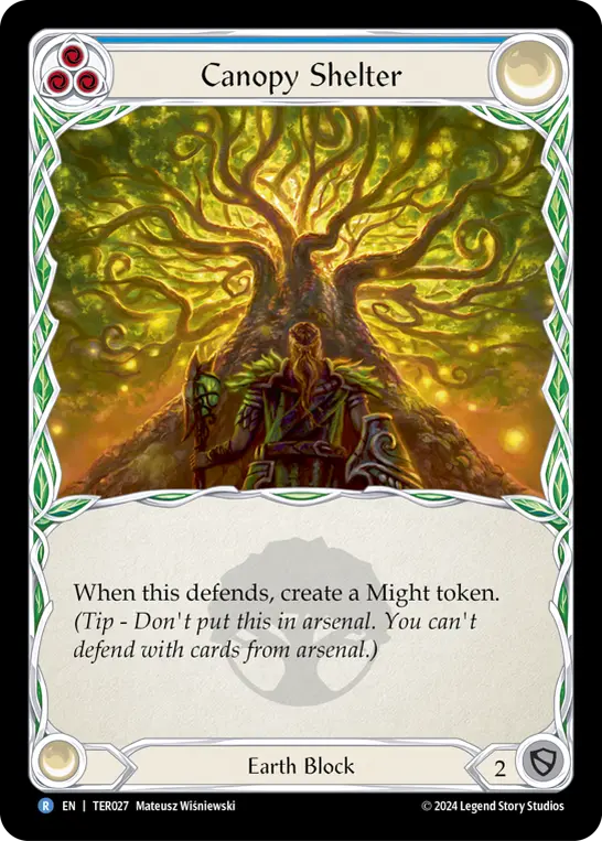 Canopy Shelter BLUE TER027 - 1st Strike - Terra - Flesh and blood card