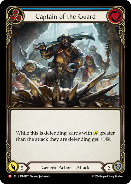 Captain of the Guard BLUE MPG127 - Mastery Pack Guardian - Flesh and blood card