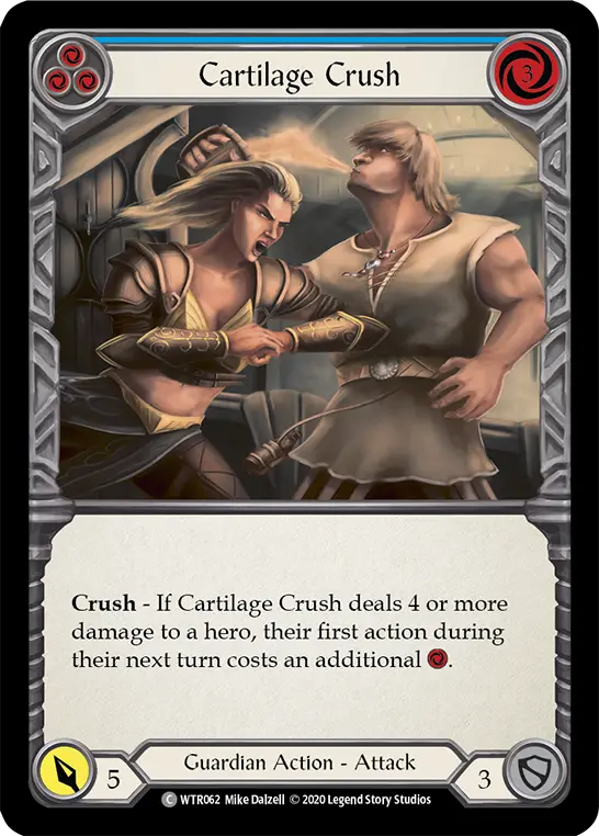 Cartilage Crush BLUE R-WTR062 - Welcome to Rathe - Unlimited Revised - Flesh and blood card