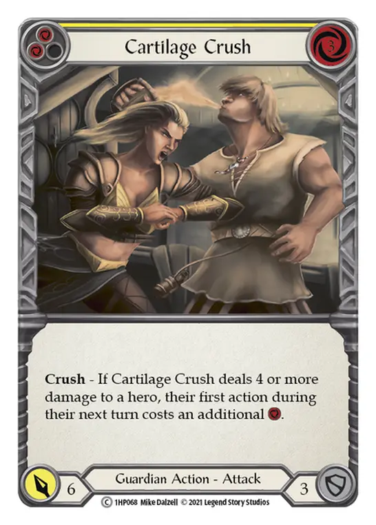 Cartilage Crush YELLOW 1HP068 - History Pack 1 - Flesh and blood card