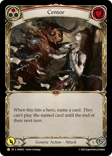 Censor ANQ012 - Compendium of Rathe - Antiquity Pack - Flesh and blood card