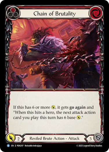 Chain of Brutality PEN297 - Compendium of Rathe - Flesh and blood card