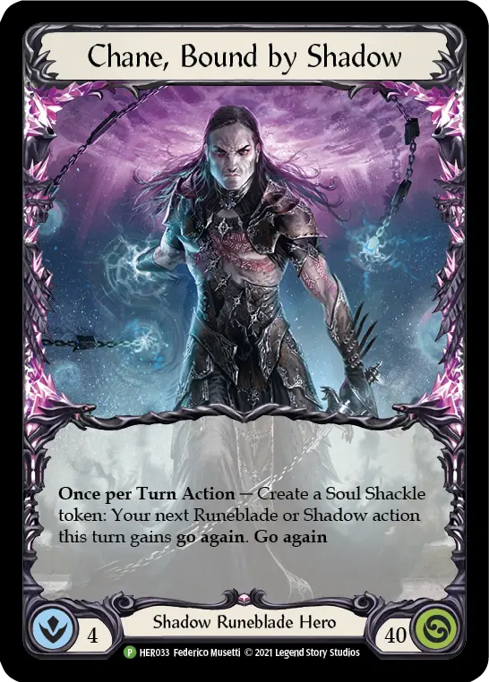 Chane, Bound by Shadow HER033-CF - Road to Nationals - 2021 - Flesh and blood card