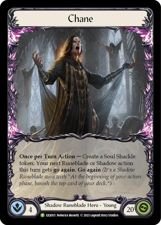 Chane XXX015 - Organized Play Support - Monarch Limited 2023 - Flesh and blood card