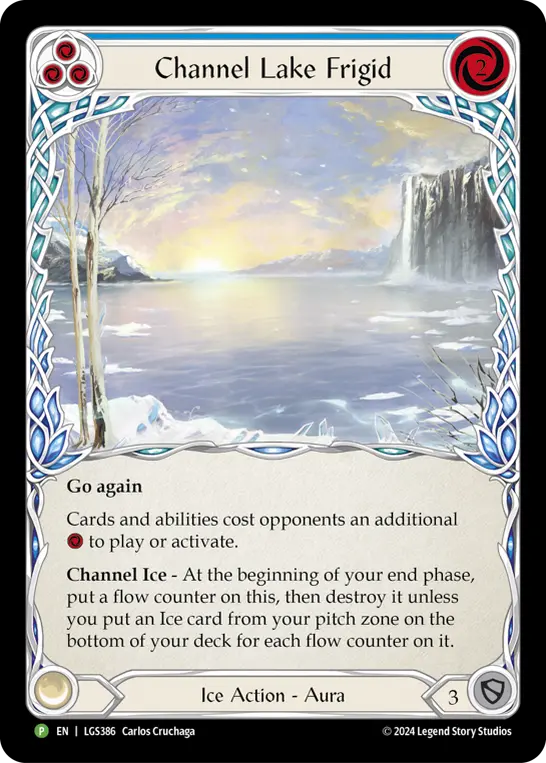 Channel Lake Frigid BLUE LGS386-CF - Skirmish - Season 11 - Flesh and blood card