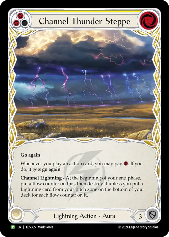 Channel Thunder Steppe YELLOW LGS365-CF - Skirmish - Season 10 - Flesh and blood card