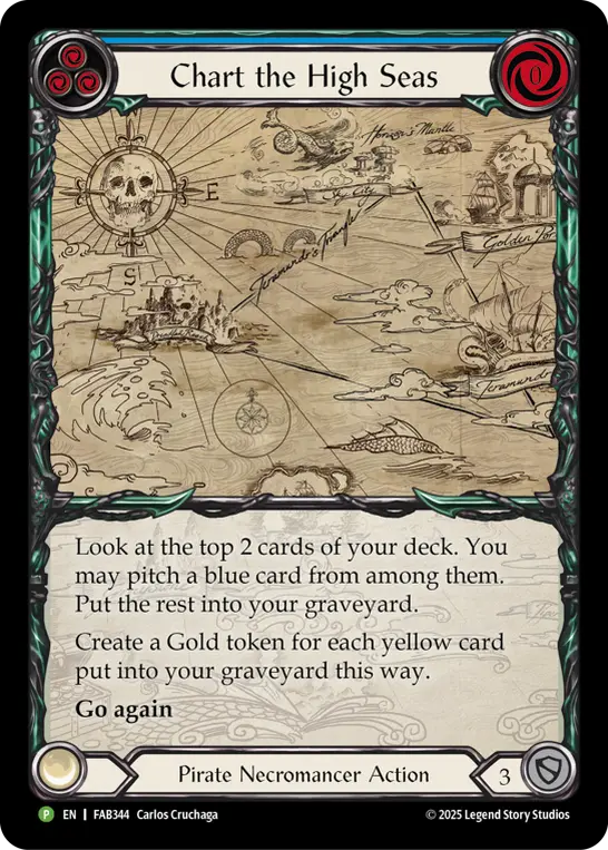 Chart the High Seas BLUE FAB344-RF - Calling - High Seas - Flesh and blood card
