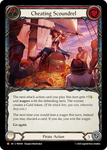 Cheating Scoundrel PEN169 - Compendium of Rathe - Flesh and blood card
