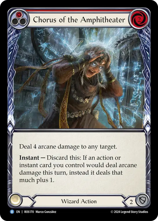 Chorus of the Amphitheater RED ROS170 - Rosetta - Flesh and blood card