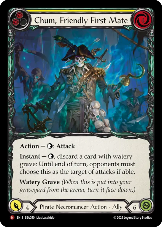 Chum, Friendly First Mate YELLOW SEA050 - High Seas - Flesh and blood card