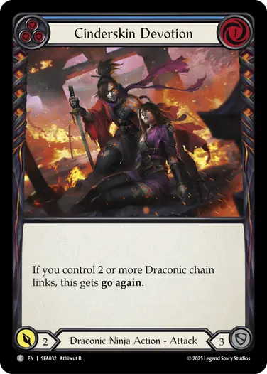 Cinderskin Devotion SFA032 - Silver Age Chapter 2 - Fai - Flesh and blood card