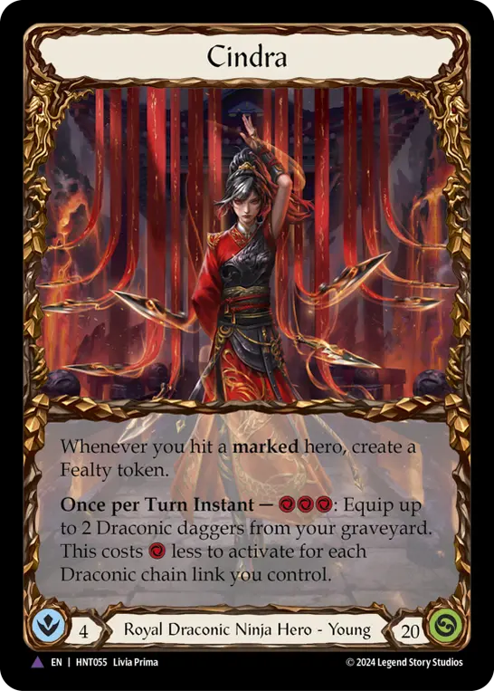 Cindra HNT055-MV - The Hunted - Flesh and blood card