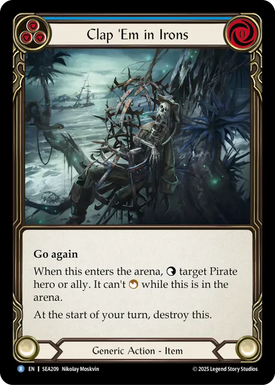 Clap 'Em in Irons BLUE SEA209 - High Seas - Flesh and blood card