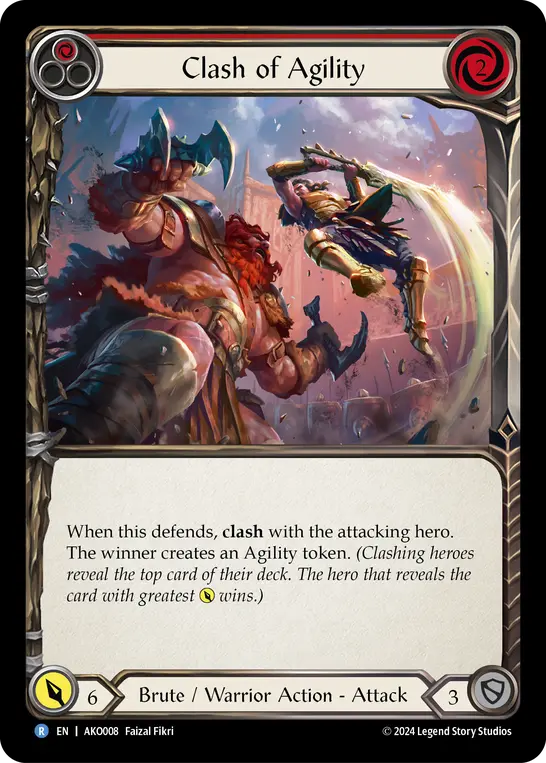 Clash of Agility RED AKO008 - Armory Deck - Kayo, Armed and Dangerous - Flesh and blood card
