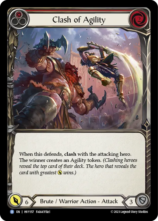 Clash of Agility RED HVY157 - Heavy Hitters - Flesh and blood card