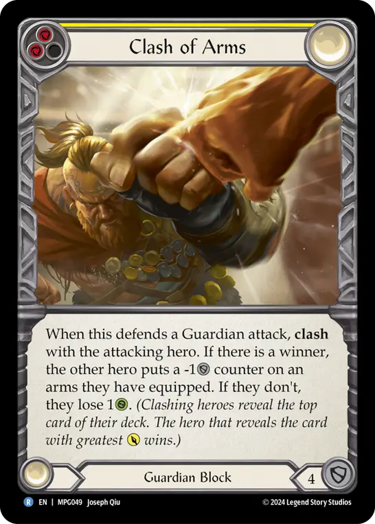 Clash of Arms YELLOW MPG049 - Mastery Pack Guardian - Flesh and blood card