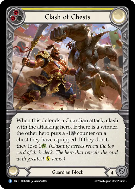 Clash of Chests YELLOW MPG048 - Mastery Pack Guardian - Flesh and blood card