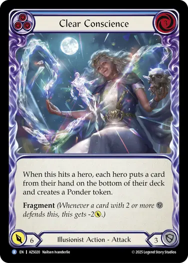Clear Conscience AZS020 - Armory Deck - Zyggy Starlight - Flesh and blood card