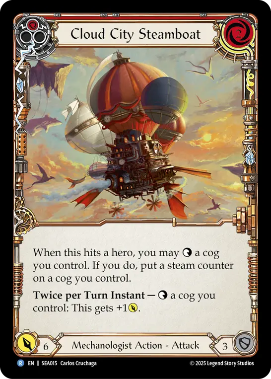 Cloud City Steamboat RED SEA015 - High Seas - Flesh and blood card