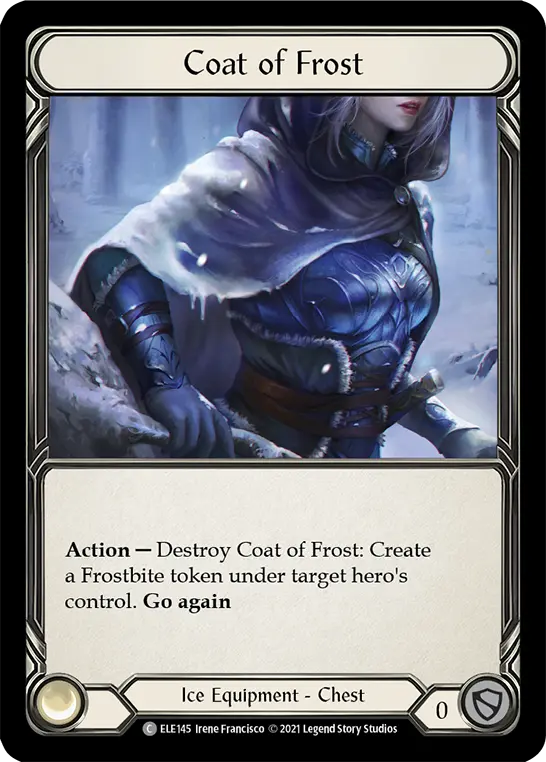 Coat of Frost ELE145 - Tales of Aria - Flesh and blood card