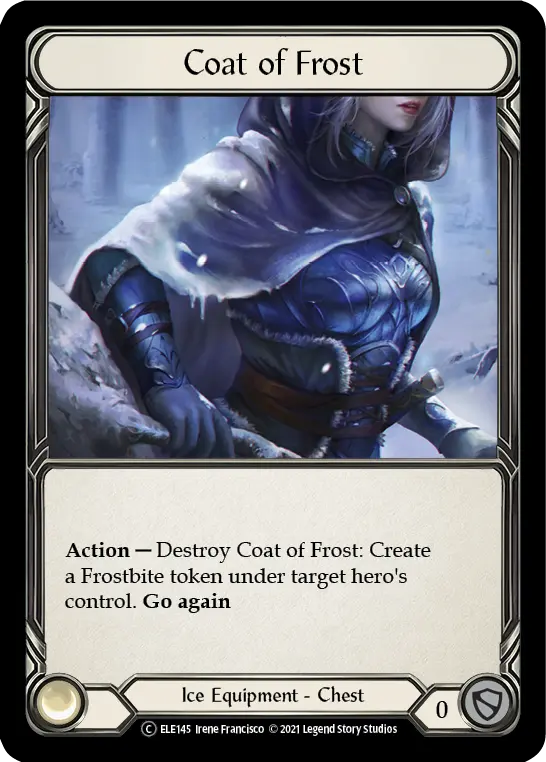 Coat of Frost U-ELE145-RF - Tales of Aria - Unlimited - Flesh and blood card