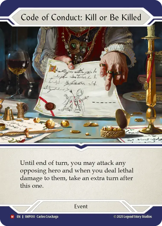 Code of Conduct: Kill or Be Killed SMP010 - Smash Palace - Flesh and blood card