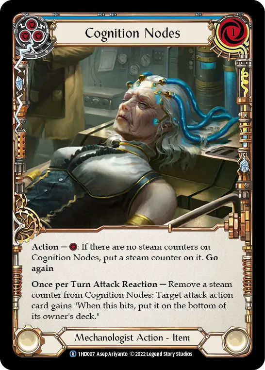 Cognition Nodes BLUE 1HD007 - Dash - Blitz Deck - Flesh and blood card