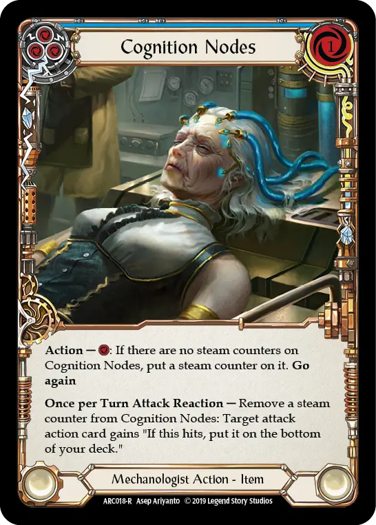 Cognition Nodes BLUE ARC018 - Arcane Rising - Flesh and blood card