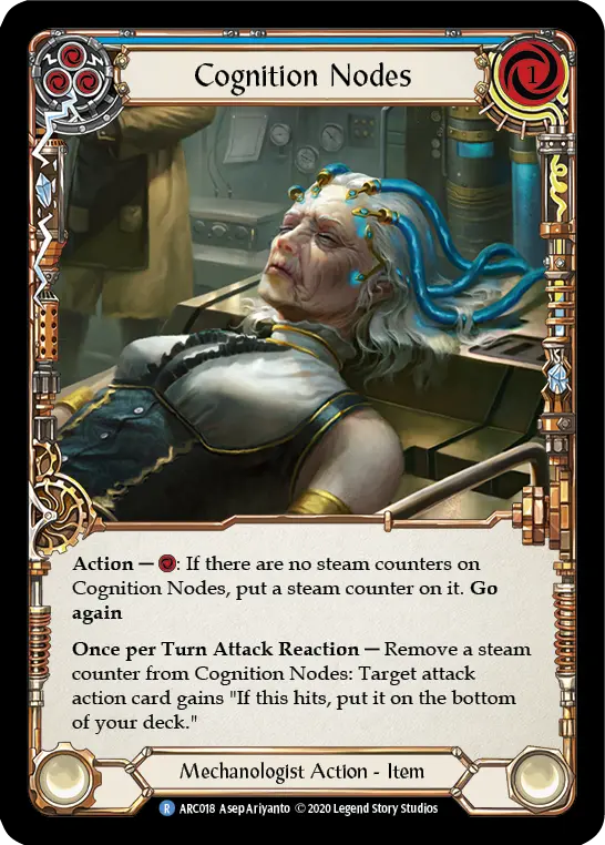 Cognition Nodes BLUE U-ARC018-RF - Arcane Rising - Unlimited - Flesh and blood card