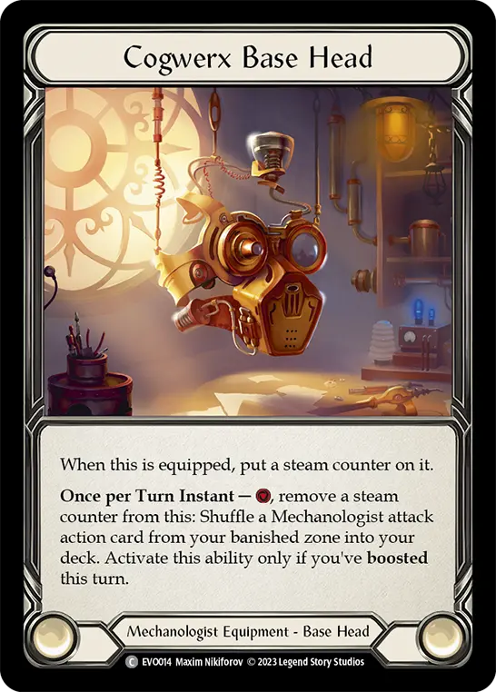 Cogwerx Base Head EVO014 - Bright Lights - Flesh and blood card
