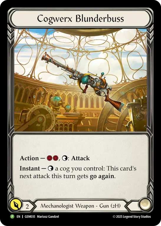 Cogwerx Blunderbuss GEM035-CF - GEM - Pack 2 - Flesh and blood card