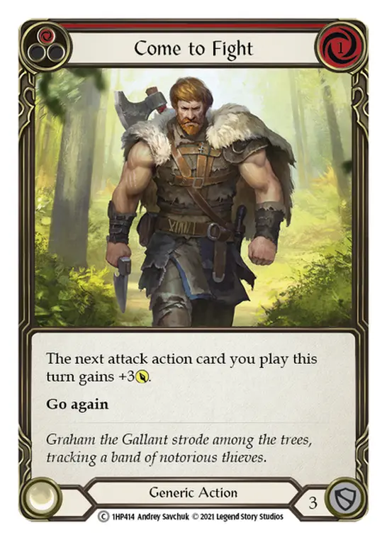 Come to Fight RED 1HP414 - History Pack 1 - Flesh and blood card