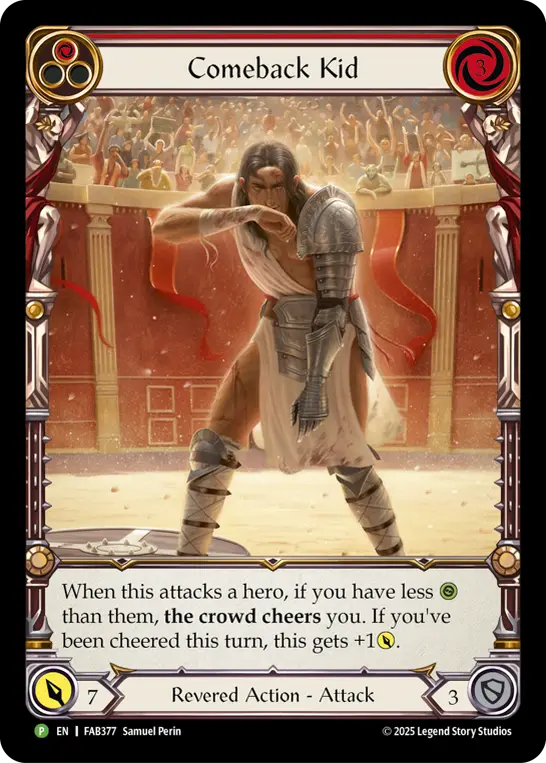 Comeback Kid RED FAB377-RF - Calling - Super Slam - Flesh and blood card